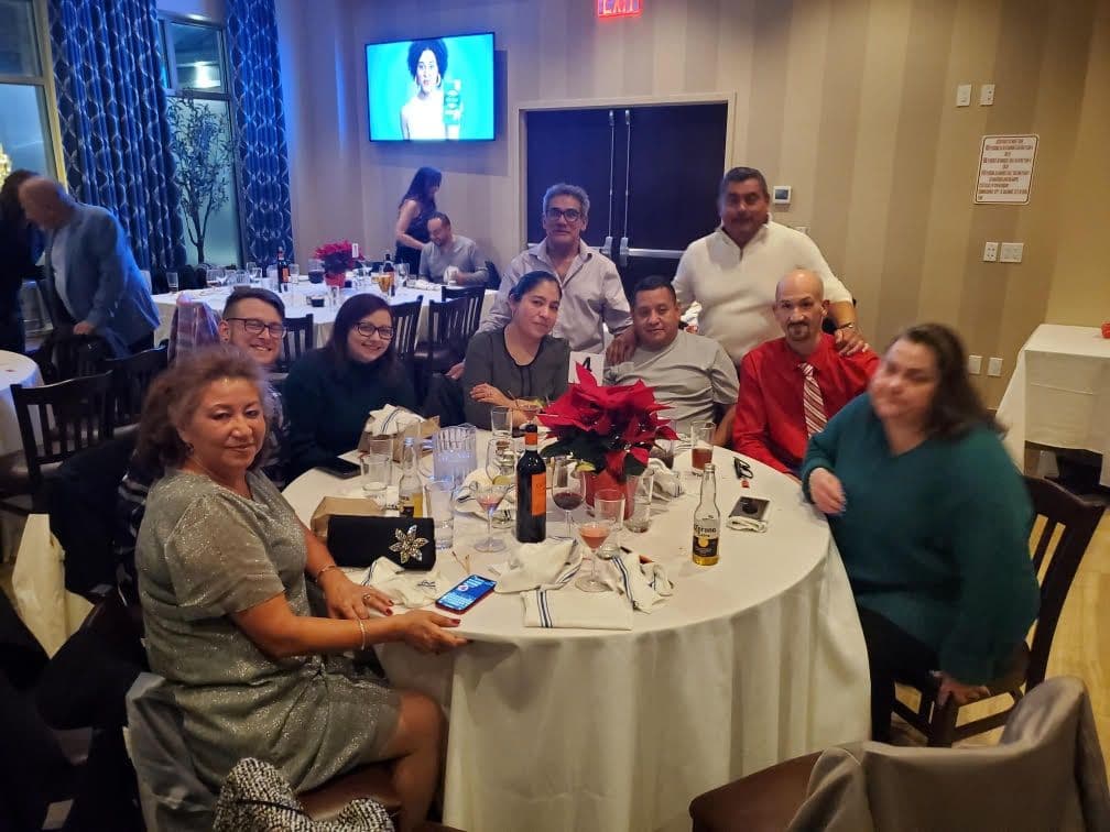 Window Installers at Christmas Dinner